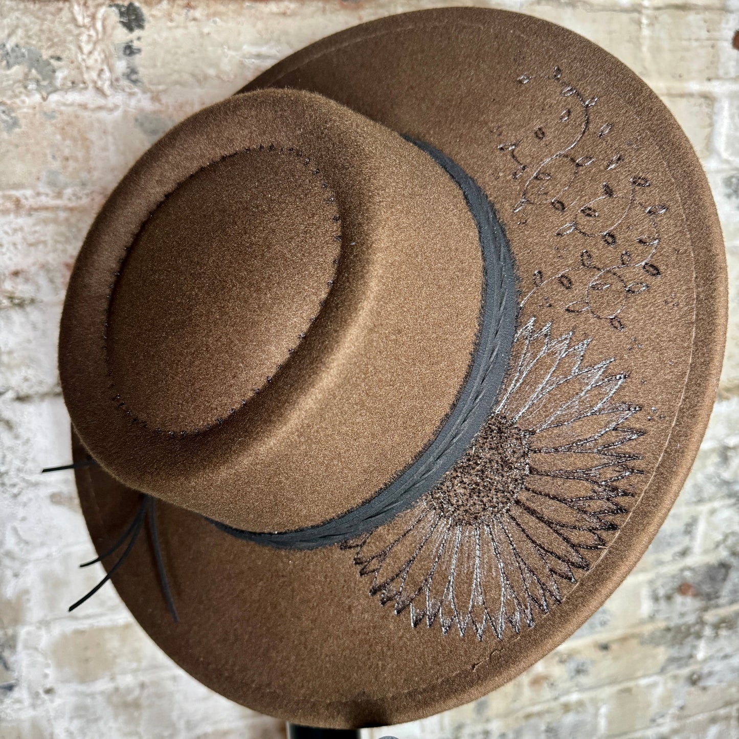 Widebrim - Dark Brown - Wild + Free Floral
