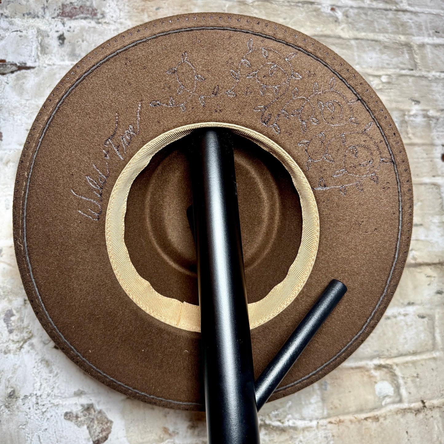 Widebrim - Dark Brown - Wild + Free Floral