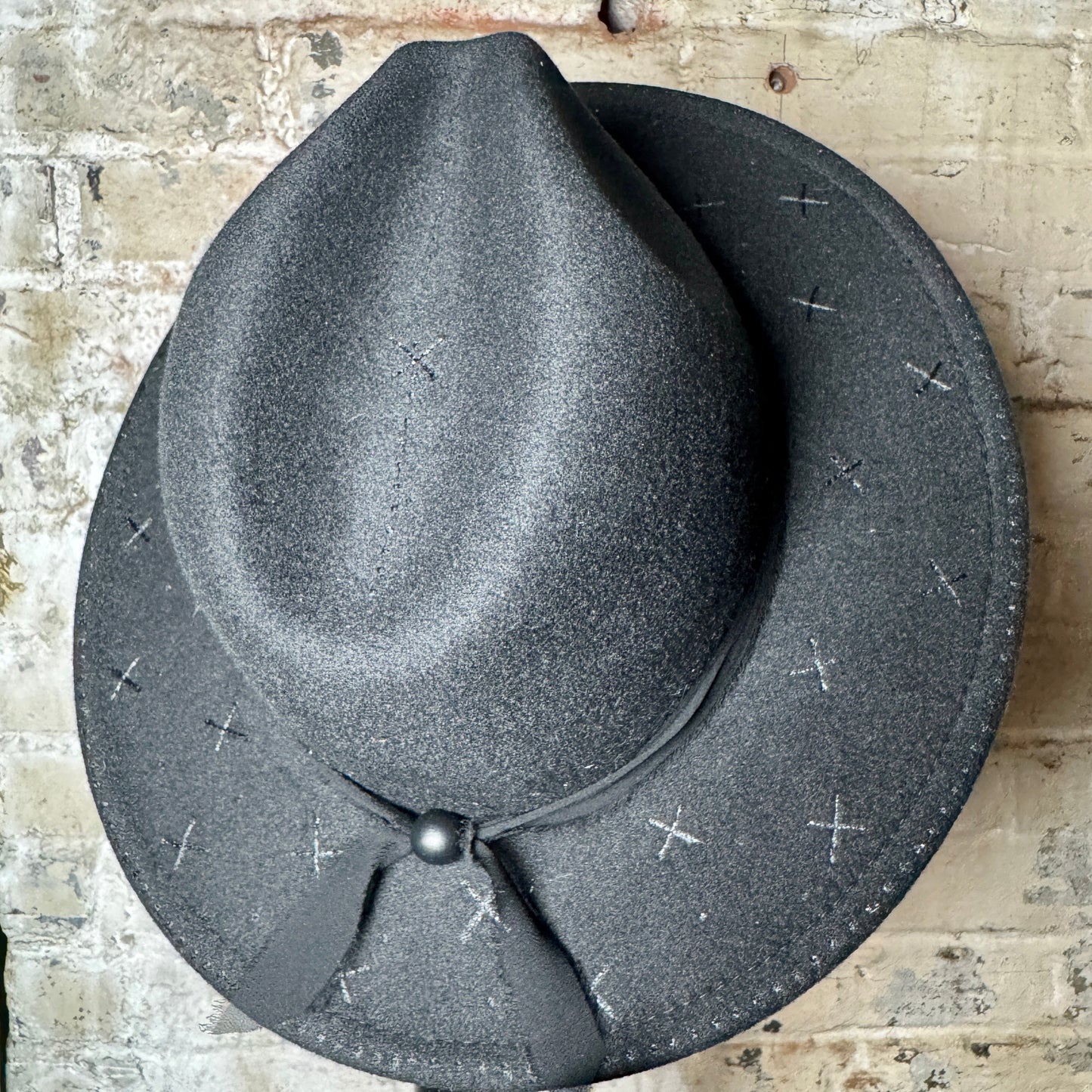 Fedora - Black - X Black Chiffon